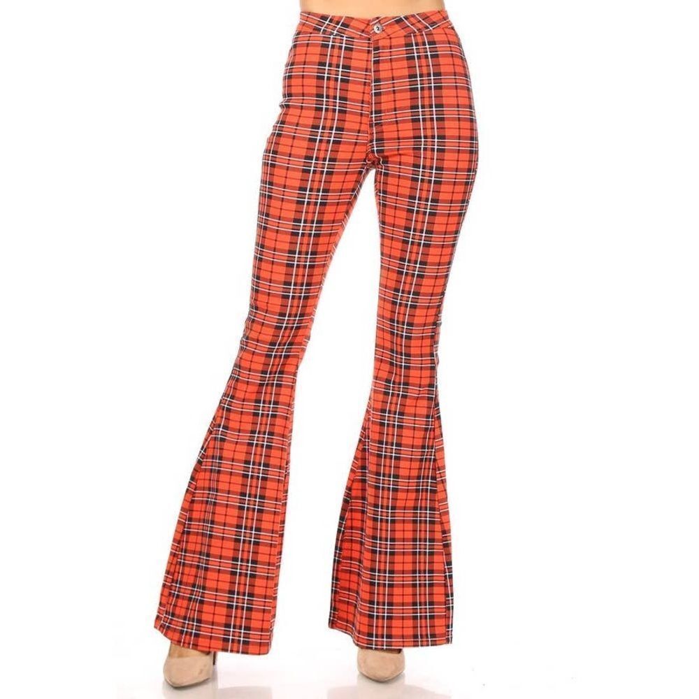2 High Rise Plaid Pants - Picture 4 of 6
